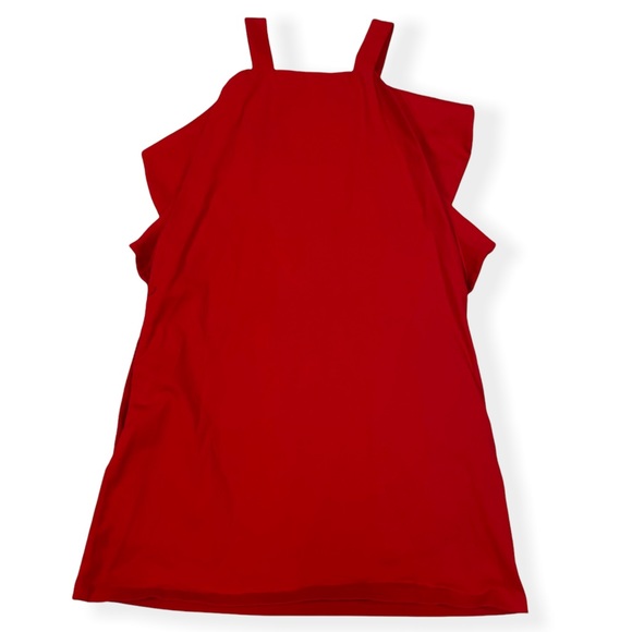 NWT Toit Volant Women's Monica Ruffle Flare Shift Short Dress Red Size Small - Picture 4 of 11